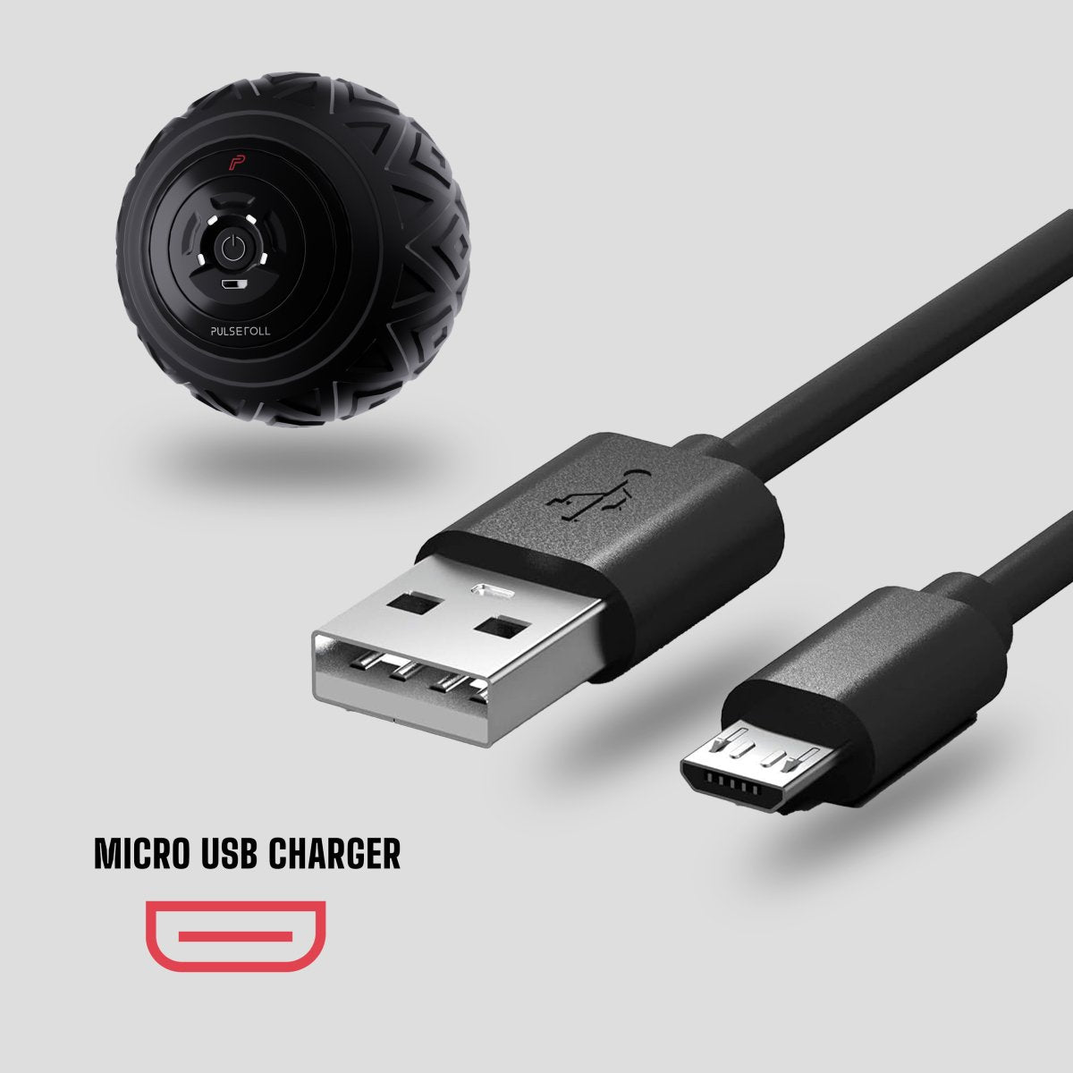 Vibrating Massage Ball: Charger (Micro USB) - Pulseroll