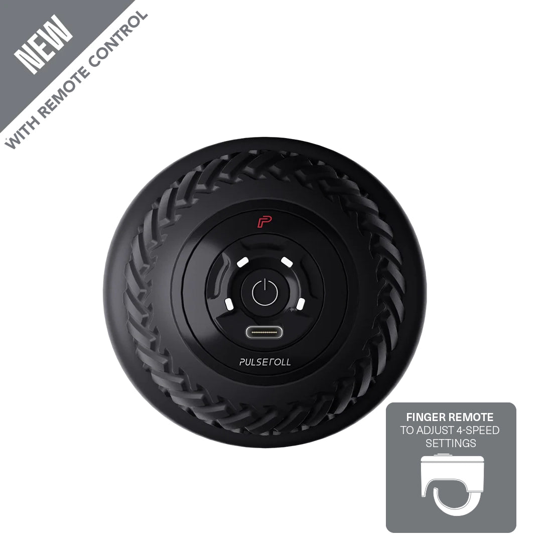VYB Duo Roller - Pulseroll - Vibrating peanut ball - black colour - 4 speed settings - remote control